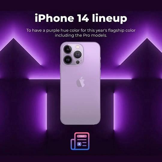 iPhone 14系列全新配色，可自动变色